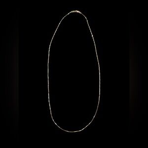N/C National Chain Company 14KT White Gold delicate chain necklace